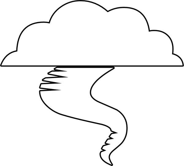 600x542 Tornado Drawing For Free Download