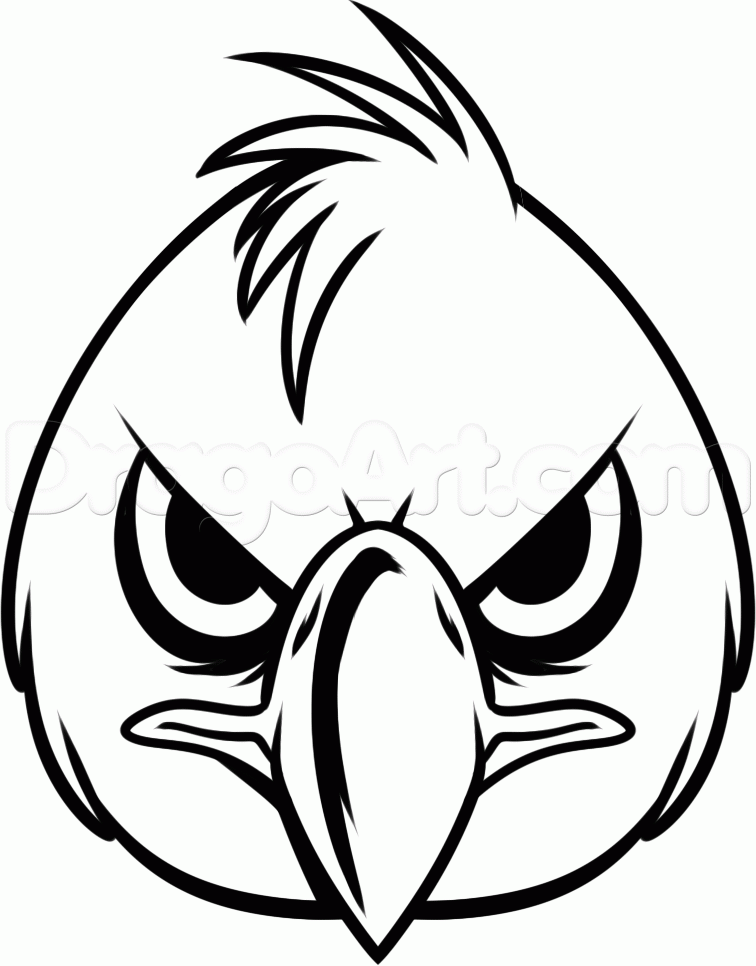 756x966 Step How To Draw A Realistic Angry Bird