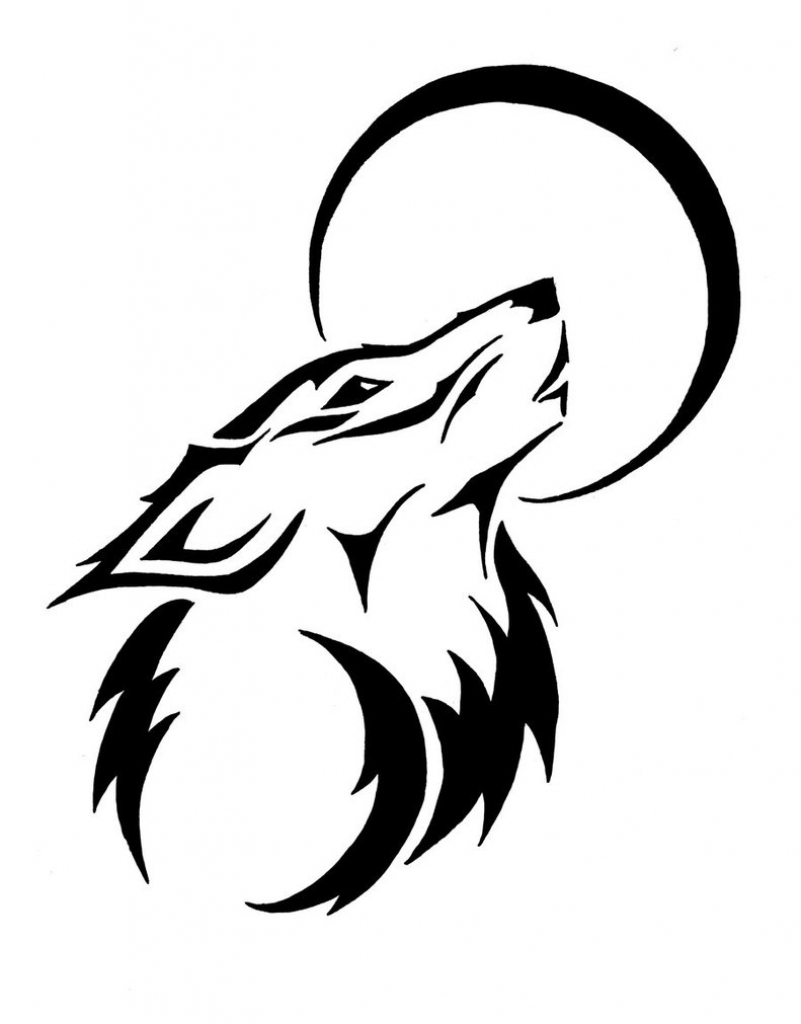 801x1024 Wolf Drawing Free Download