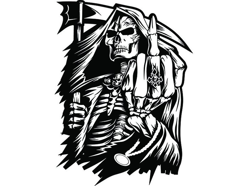 794x597 grim reaper middle finger skull death sickle evil kill etsy