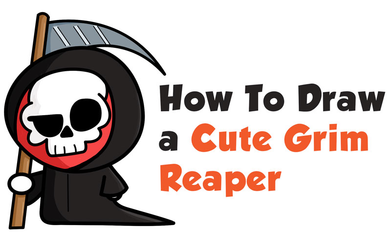 800x504 How To Draw A Cute Cartoon Grim Reaper