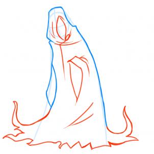 302x302 Draw The Grim Reaper, Death, Step