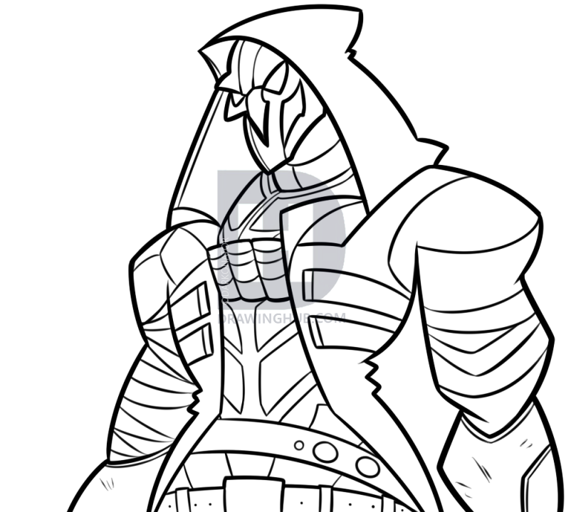 802x720 Drawing Reaper From Overwatch, Step