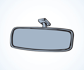 287x240 Car Mirror Vector Drawing