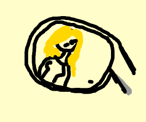 300x250 Woman In A Rear View Mirror