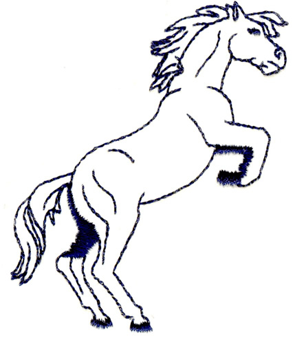 429x500 Rearing Horse Embroidery Designs, Machine Embroidery Designs