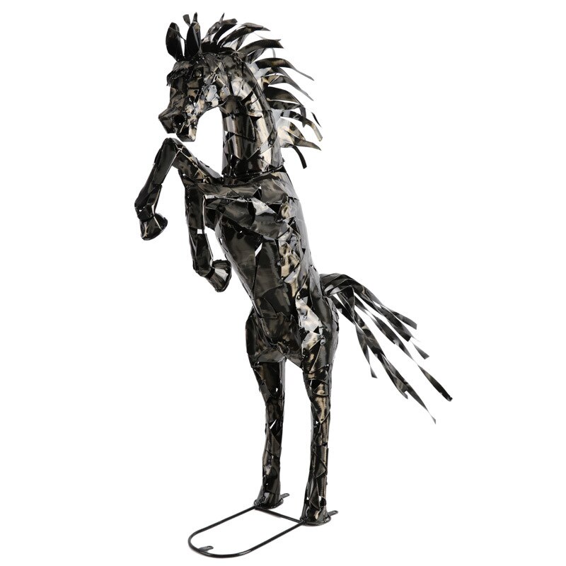 800x800 Rearing Horse Metal Statue Variety Free Post
