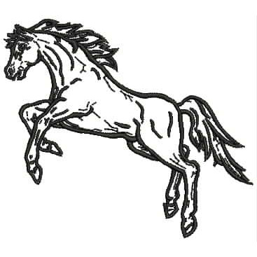 367x367 Rearing Horse Outline Download