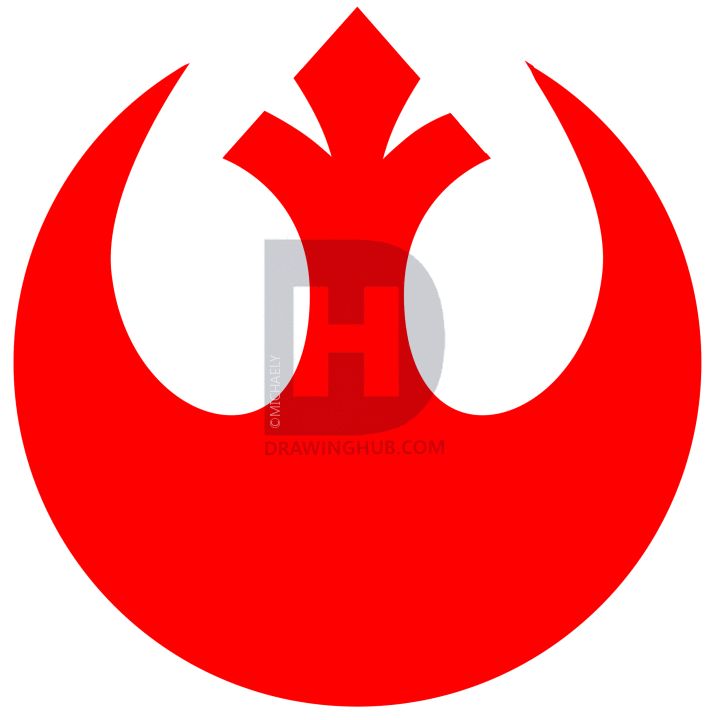 720x720 How To Draw The Rebel Alliance Starbird From Star Wars, Starbird