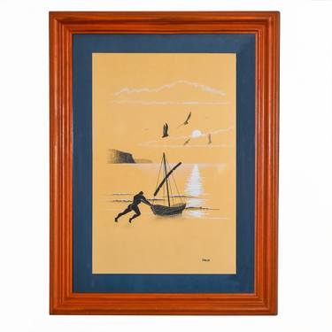 375x375 Original Beach Pencil Drawings For Sale Saatchi Art