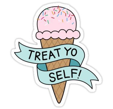 375x360 Treat Yo Self Parks And Rec Sticker In Products