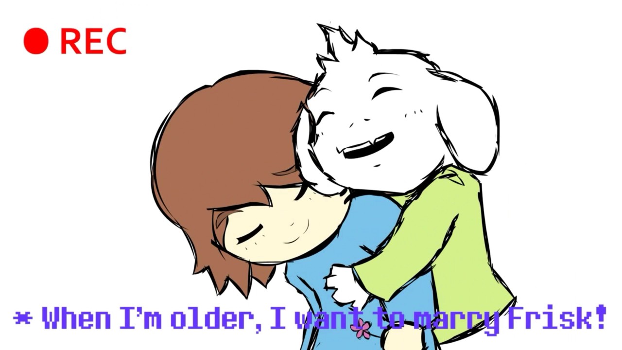 1280x720 Anime Drawings Frisk And Asriel