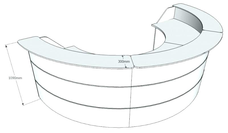 800x469 Reception Desk Dimensions