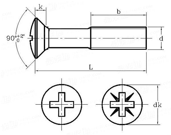 600x474 iso countersunk head screws