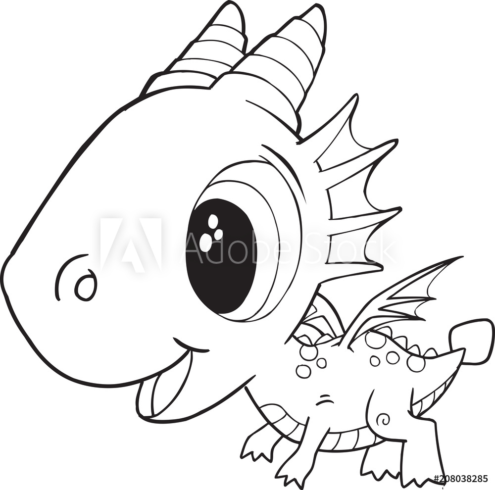 1000x990 recess fitting cute dragon vector illustration art