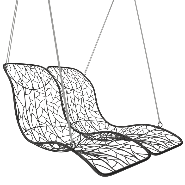 770x770 duo modern hanging swing recliner