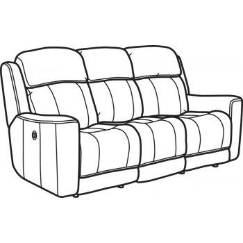 350x350 Brooks Fabric Power Reclining Sofa Reclining Power