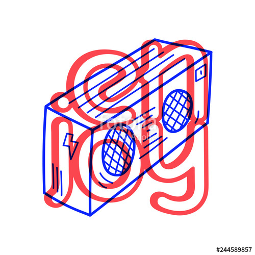 500x500 Hand Draw Record Player Icon In Doodle Style For Your Design