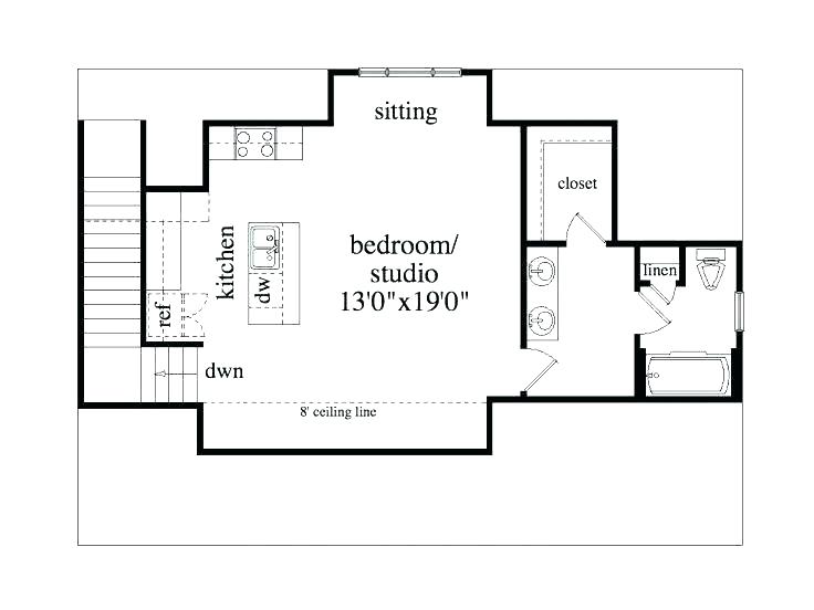 736x552 Garage Studio Plans With Floor Ideas Unique Perfect Awesome Plan