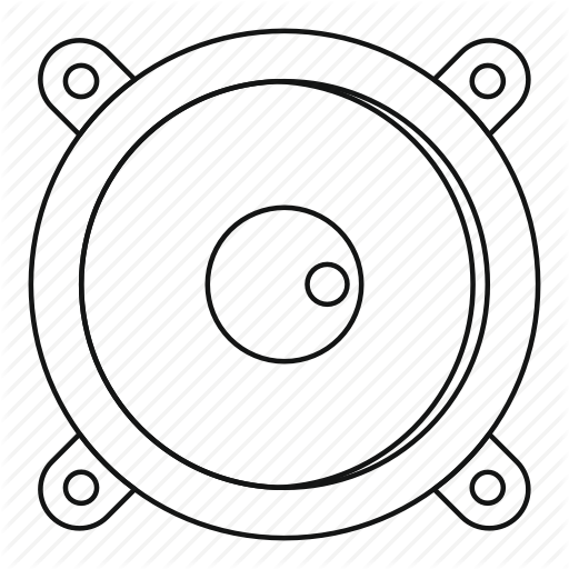 512x512 Bass, Electronic, Equipment, Line, Outline, Sound, Thn