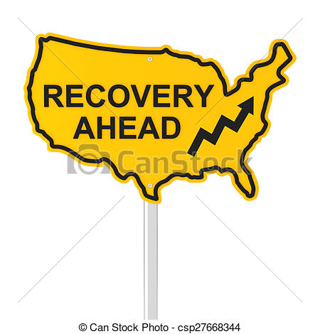 450x470 Us Economy Recovery Ahead Concept, Render