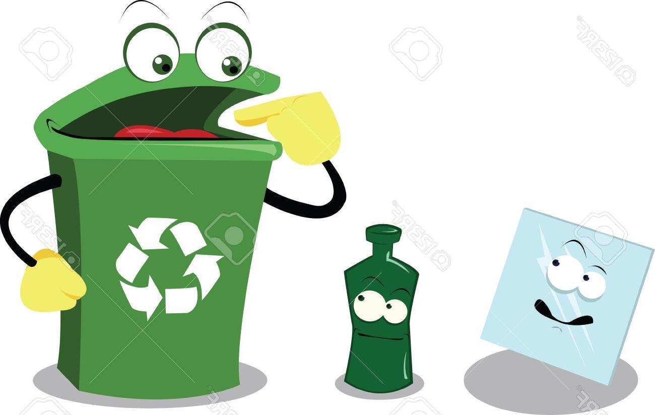 1300x824 How To Draw A Cartoon Recycling Bin