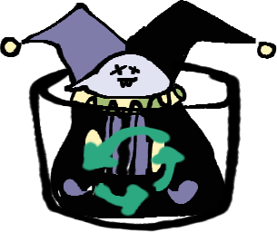 305x256 One Jevil Drawing Everyday On Twitter Jevil In Recycle Bin