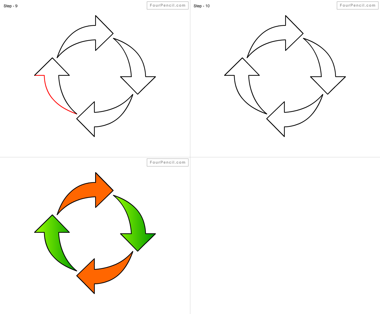 1250x1032 How To Draw Recycle For Kids Step