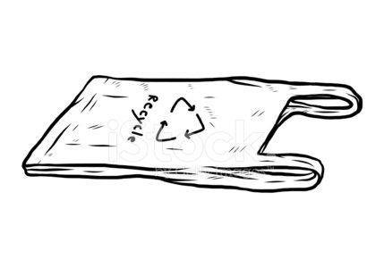 429x300 Plastic Bag With Recycle Sign Stock Vectors