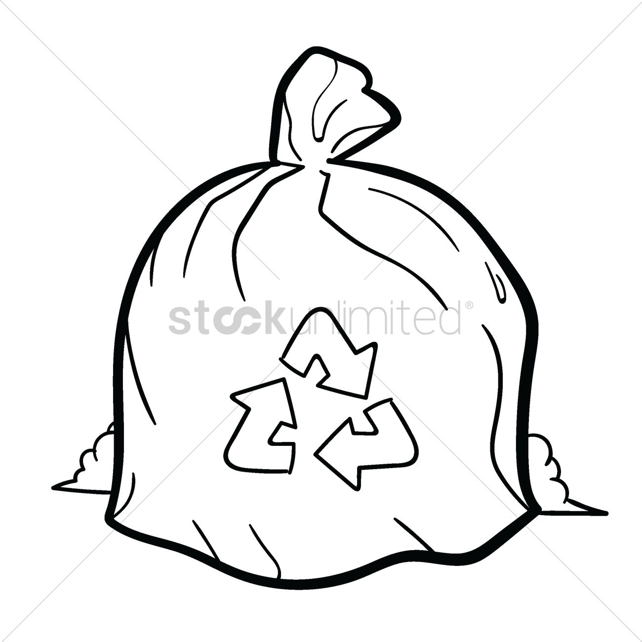 1300x1300 Recycle Bag Vector Image