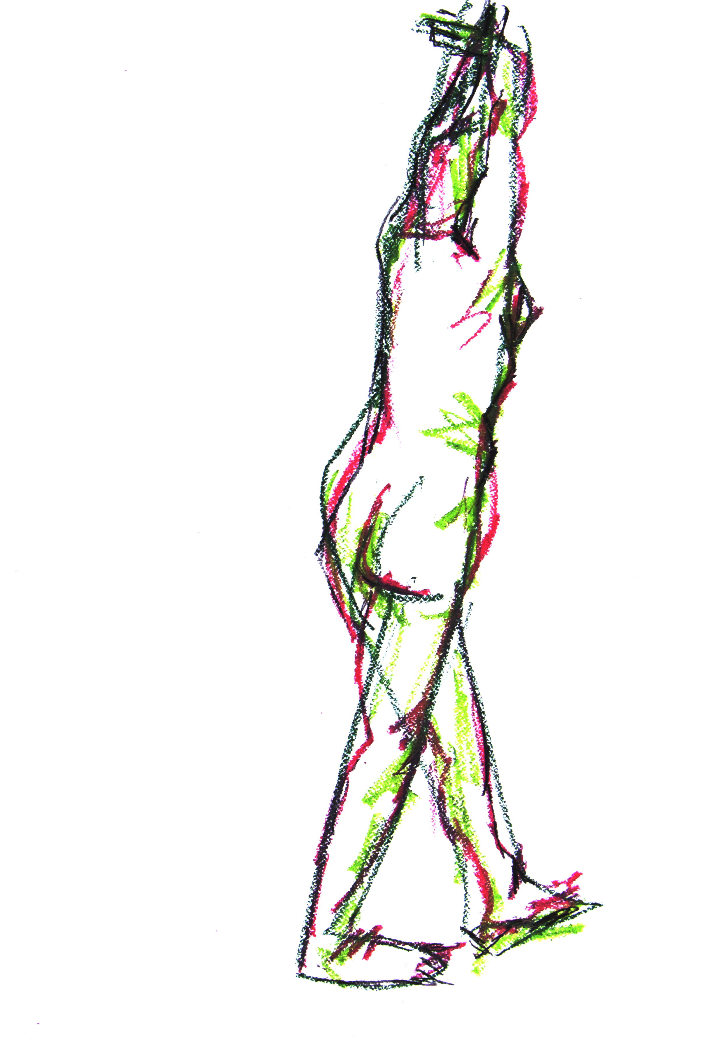 2496x3632 life drawing florencia in red blue trevor mill