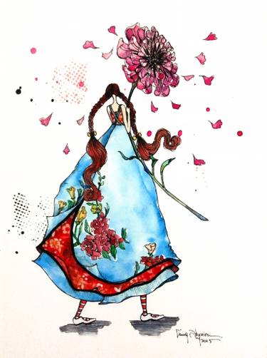 375x502 Red And Blue Drawing