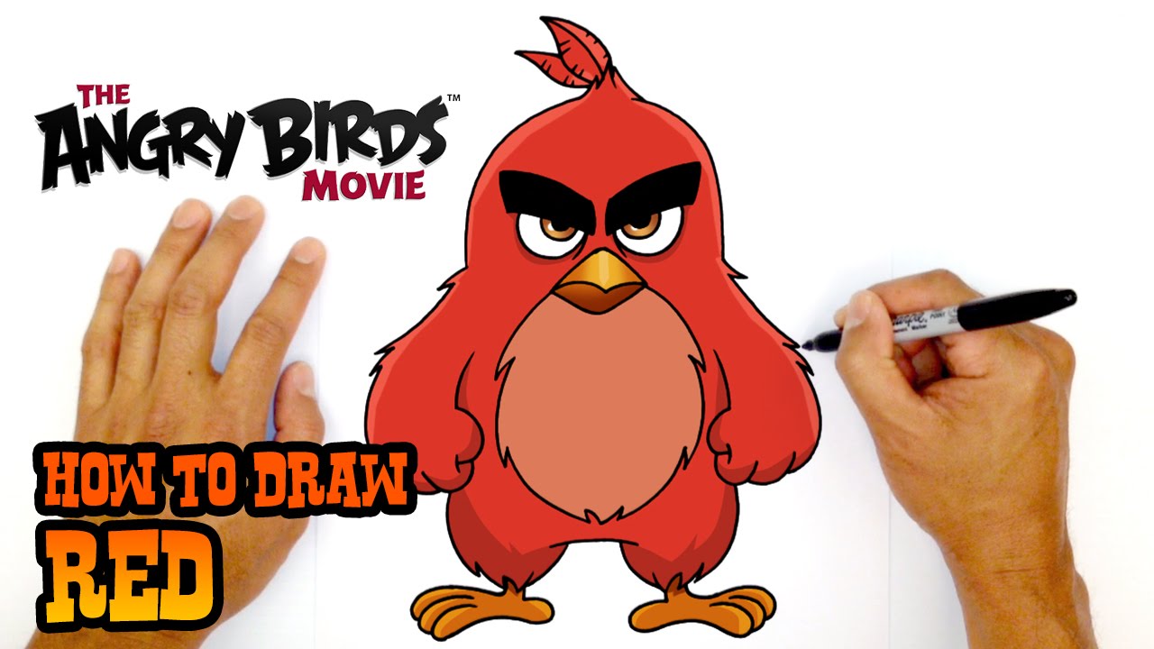 1280x720 How To Draw Red The Angry Birds Movie