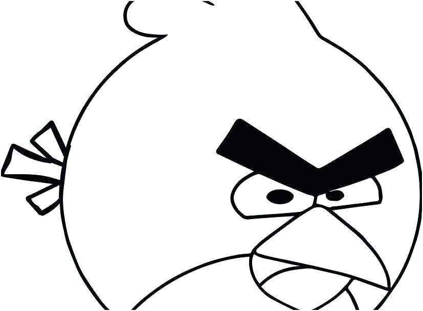 827x609 Angry Birds Coloring Pages Red Bird