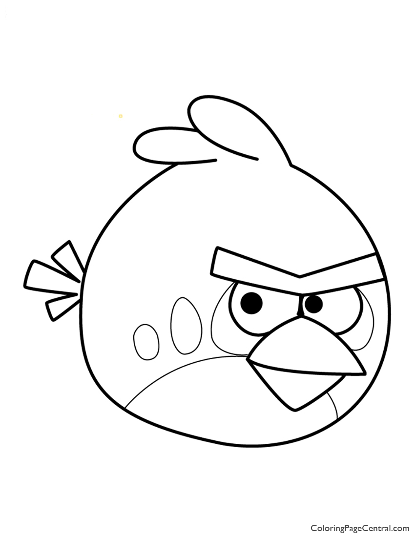850x1100 Angry Birds Red Coloring