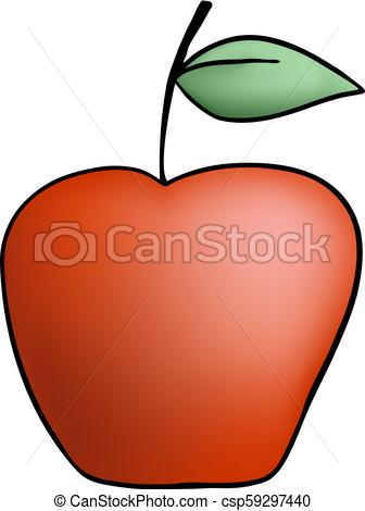 336x470 Creative Design Of Red Color Apple Draw