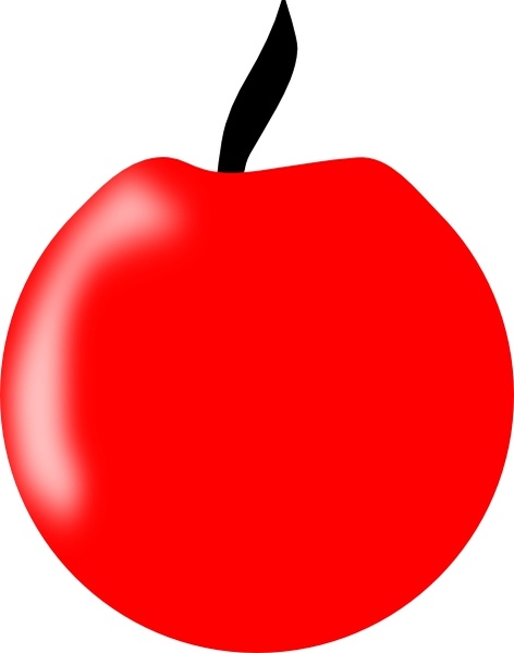 472x600 Red Apple Clip Art Free Vector In Open Office Drawing