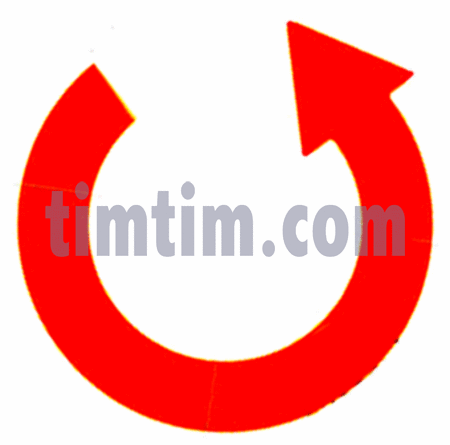 450x445 Free Drawing Of A Red Arrow Counter Clockwise From The Category