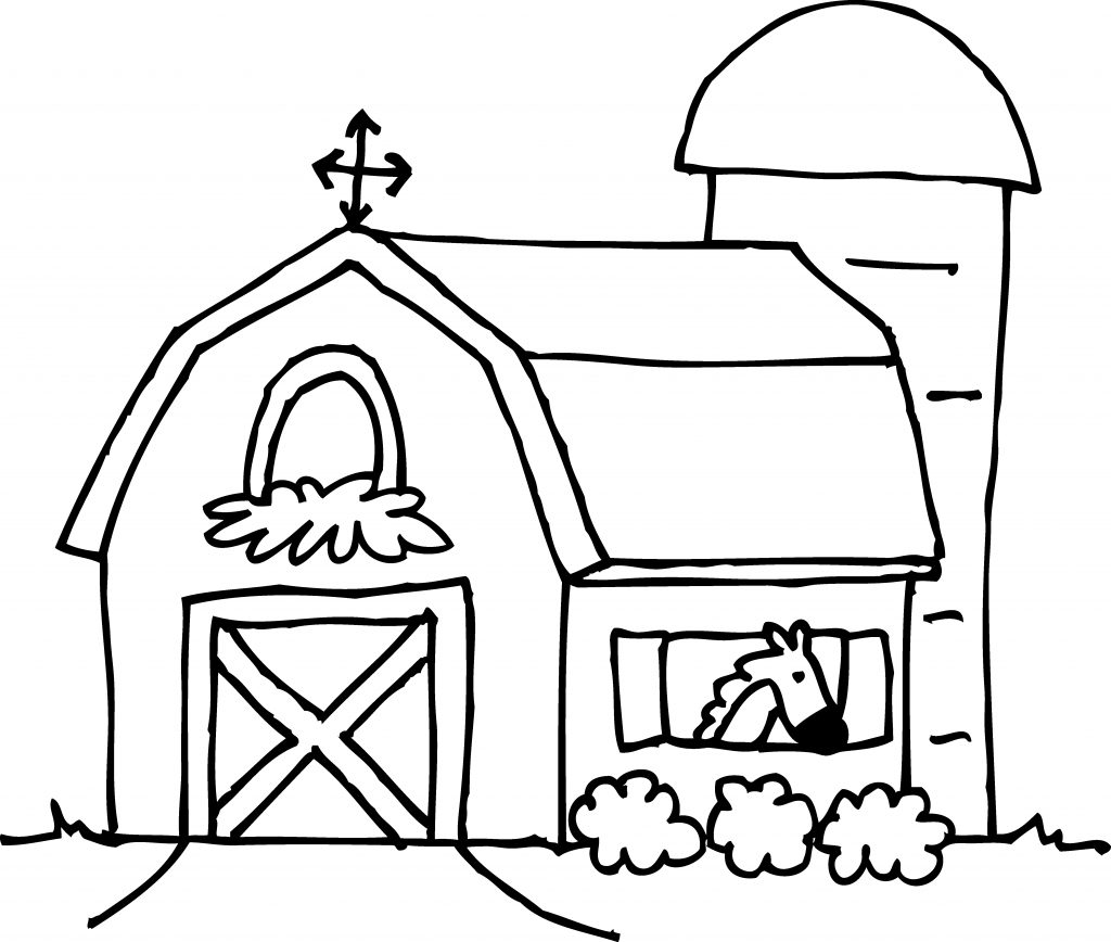 1024x868 Best Barns Coloring Pages Farm Silos Ideas Big Red Barn