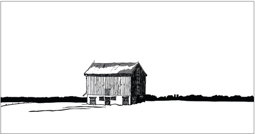 504x266 The Red Barn Clive Lewis, Printmaker