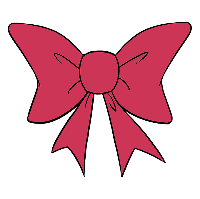 680x678 How To Draw A Bow Tie