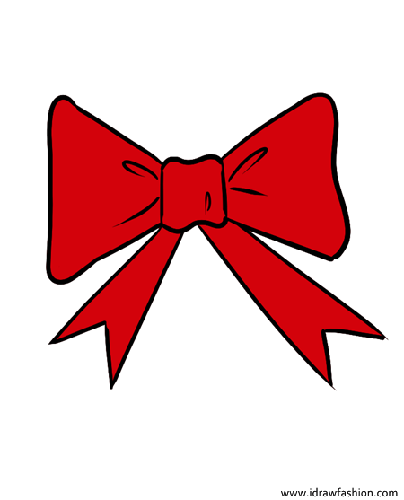 Red Bow Drawing | Free download on ClipArtMag