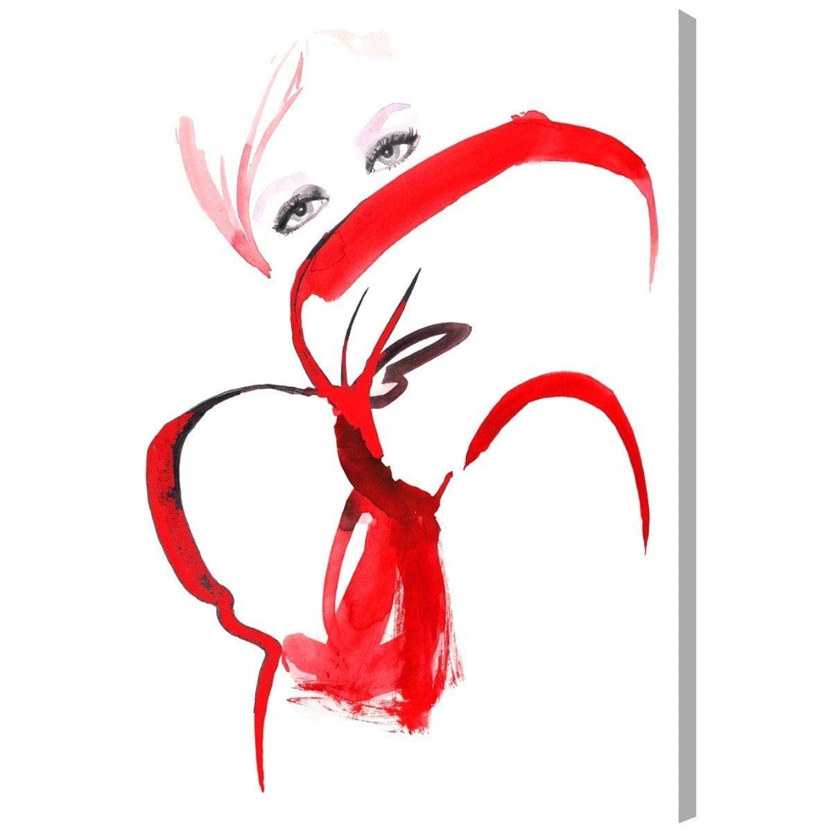 1200x1200 Oliver Gal 'girl With A Red Bow