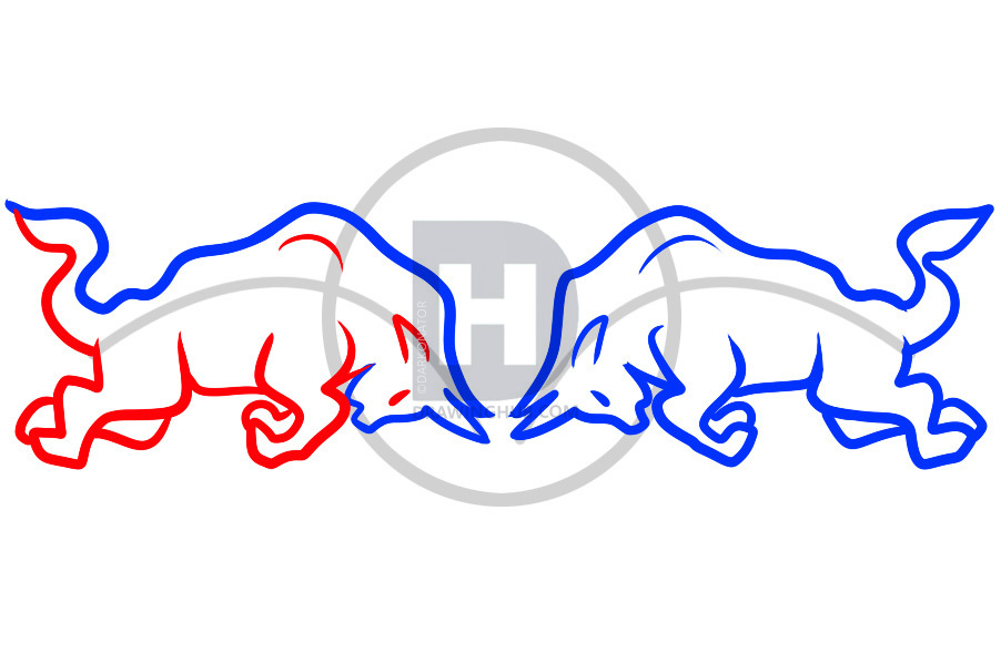 902x598 How To Draw Red Bull, Red Bull Logo, Step