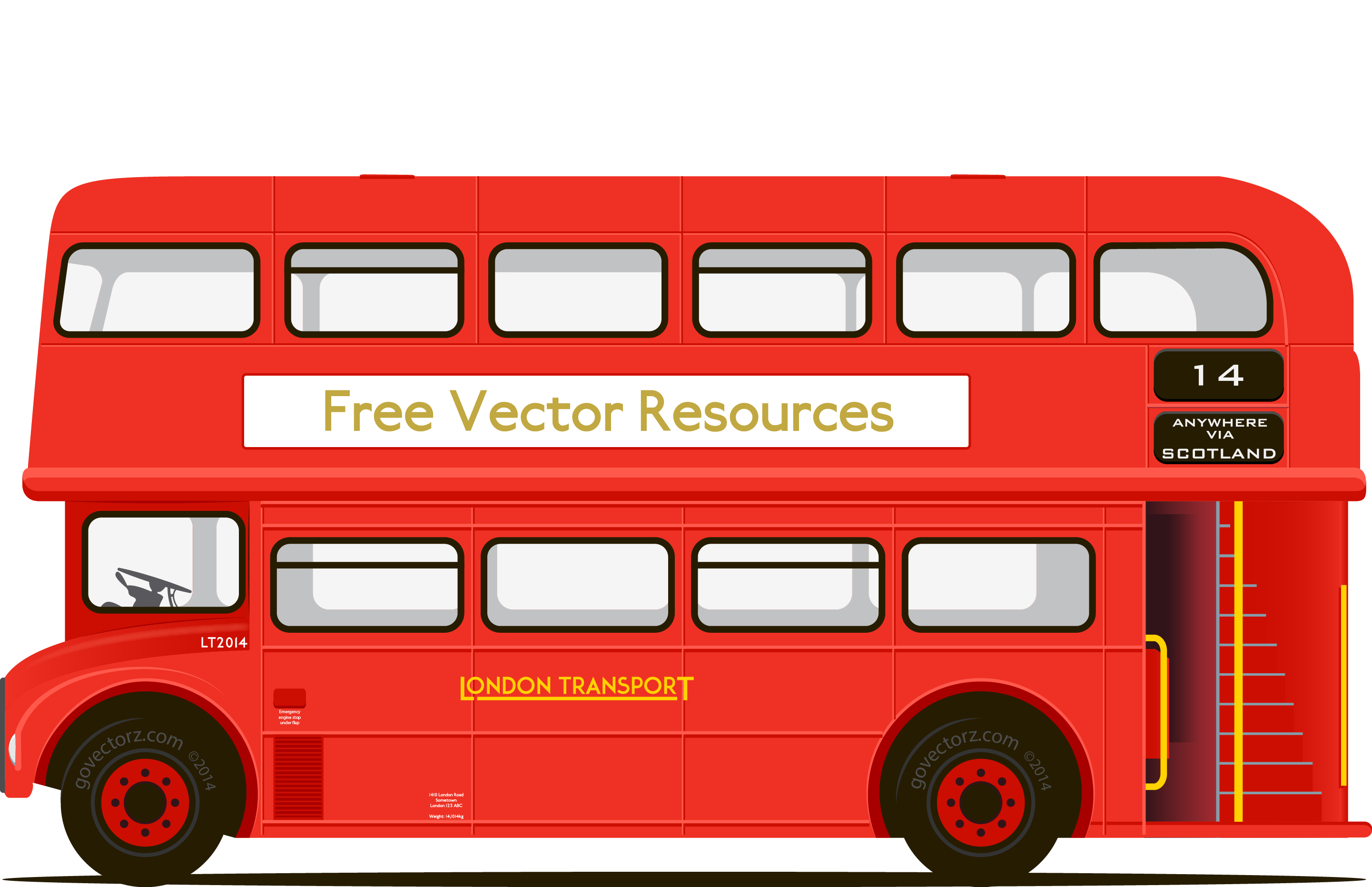 2883x1863 Collection Of Free Bus Vector Double Decker Download On Ui Ex