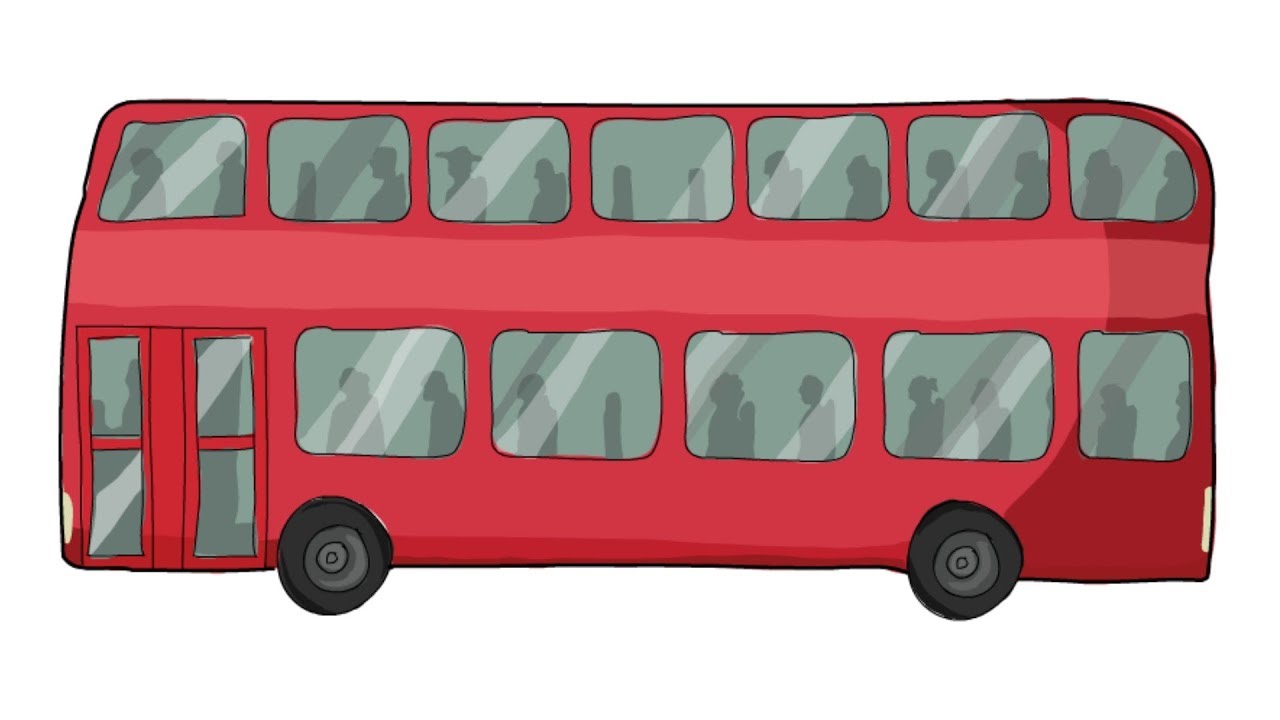 Red Bus Drawing | Free download on ClipArtMag