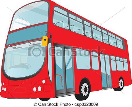 450x366 london bus london red bus on white background vector