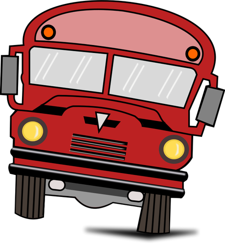 460x500 Red Bus Image