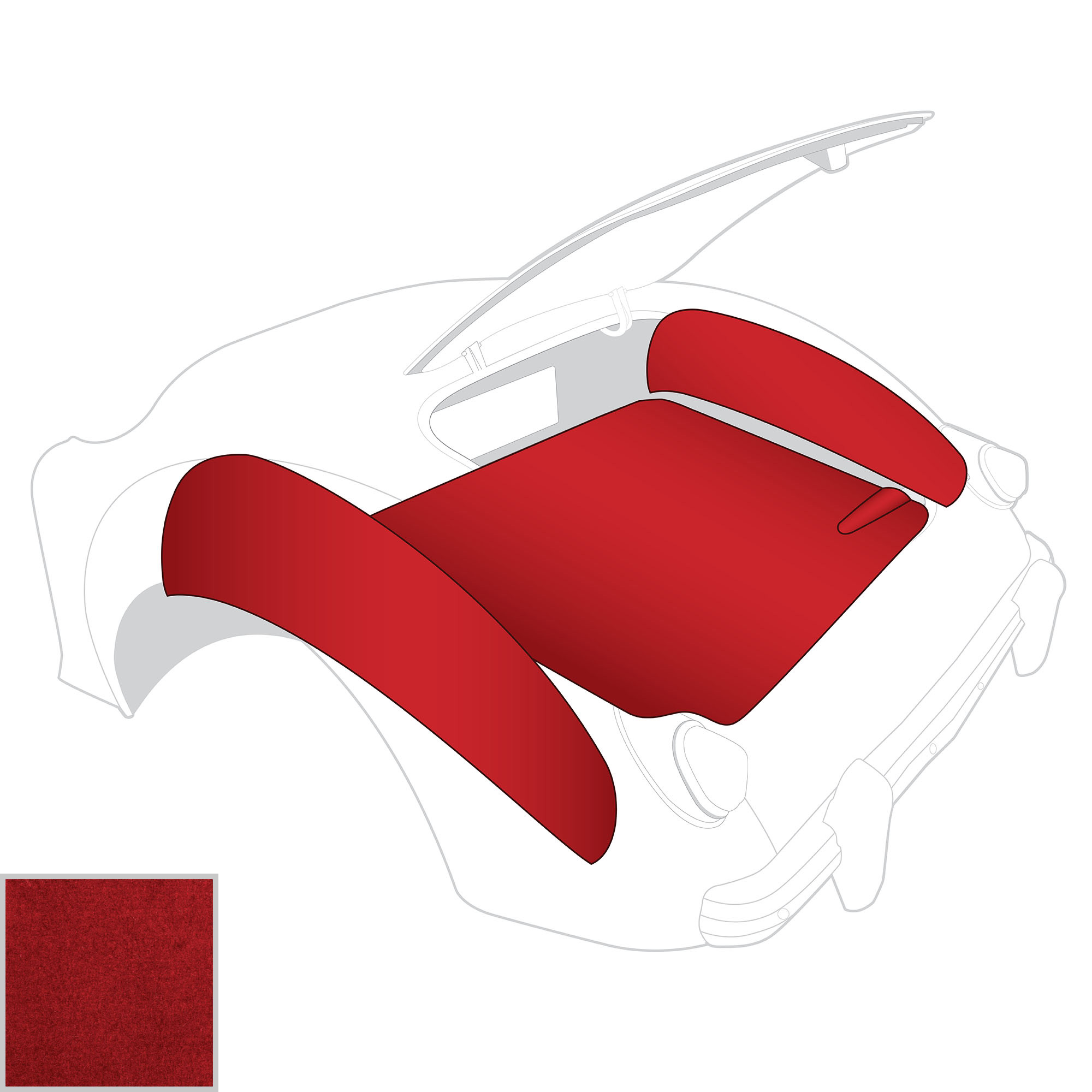 2000x2000 Trunk Carpet Kit