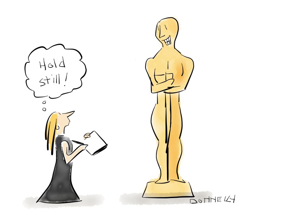 1000x750 At The Oscars! Liza Donnelly Live Draws From The Red Carpet That